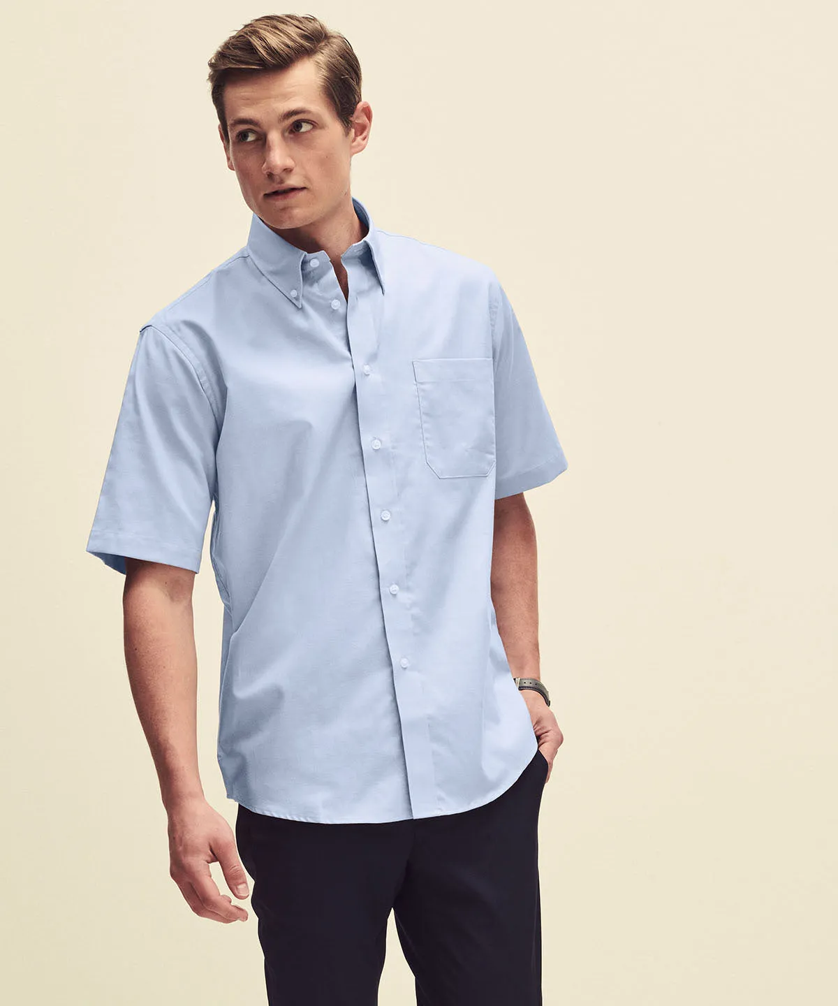 White - Oxford short sleeve shirt